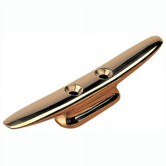 sea-dog 042104 brass closed base cleat, 4"