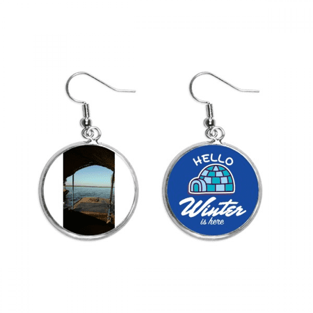 sea level art deco fashion dangle drop winter ice earring jewelry