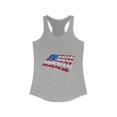 thumbnail image 1 of 'seashell American flag shirt' Women's Ideal Racerback Tank, 1 of 2