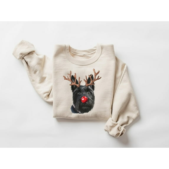 season Black Scottish Terrier Reindeer Shirt, Santa Scottie Dog Mom, season Scottie Mama Animal Pet Owner, Dog Lover Shirt All Size S-5Xl
