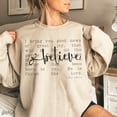 thumbnail image 1 of season Christian Sweatshirt: Bible Verse Crewneck, Jesus Religious, Nativity Faith Shirt for Her, F5588 All Size S-5Xl, 1 of 5