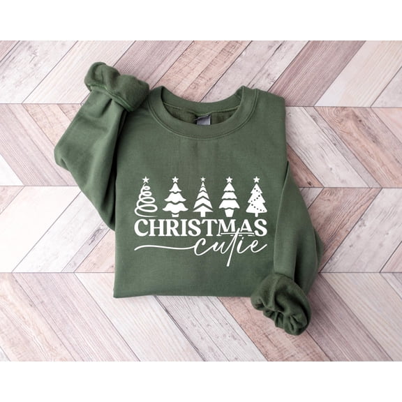 season Trees Sweatshirt, Merry and Bright season Cutie Sweatshirt, Womans season Shirt, season, Chic Winter Shirt, season Tee, F5873 All Size S-5Xl