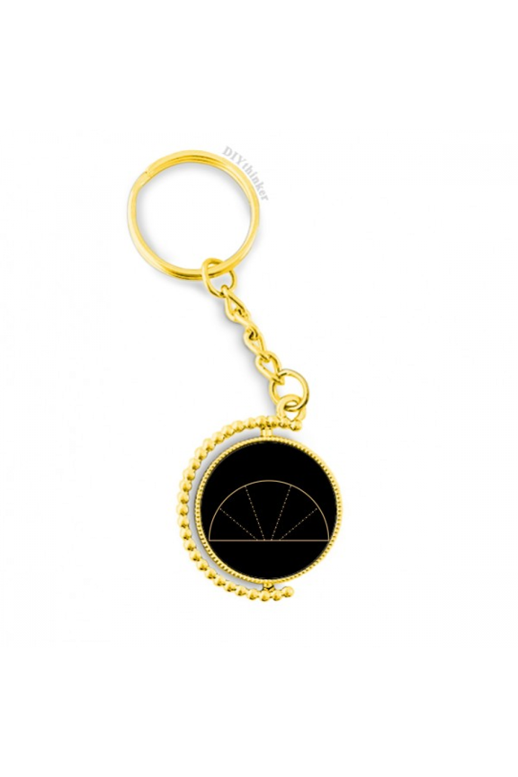sector totem geometry symbol metal connector key chain accessory en keyholder