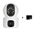 thumbnail image 1 of security camera， 2K 4MP Dual Lens PTZ IP Camera Dual Screen Home Security Camera 3MP HD Auto Tracking Baby Monitor Video Surveillance HD Night Vision, 1 of 7