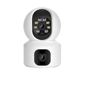 security camera， 2K 4MP Dual Lens PTZ IP Camera Dual Screen Home Security Camera 3MP HD Auto Tracking Baby Monitor Video Surveillance HD Night Vision