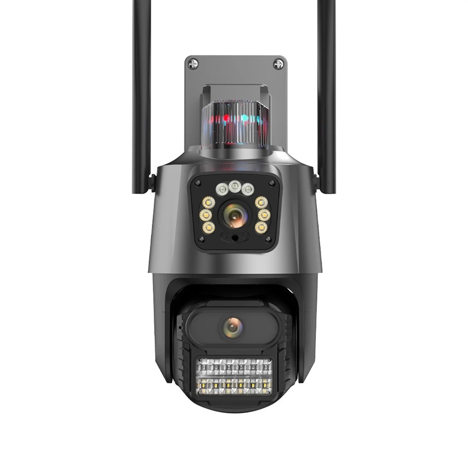 security camera， 9MP 4K HD IP Camera Three Lens Dual Screen PTZ Camera ...