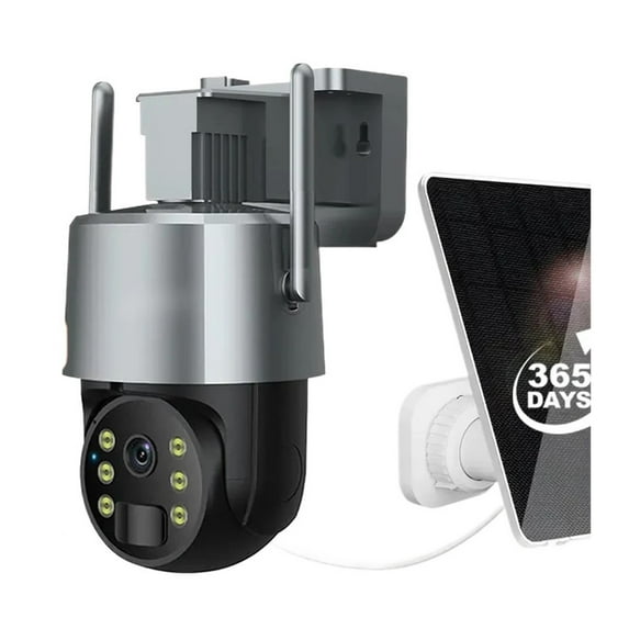 Security Camera, Solar PTZ 5MP IP66 Outdoor Waterproof Color Night Vision Solar Battery Powered Wireless Security Camera
--------
HD Night Vision