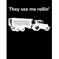 thumbnail image 1 of They see me rollin' : A4 kariertes Notizbuch mit einem Trecker und Anhänger für einen Landwirt oder Lohner in der Landwirtschaft als Geschenk (Paperback), 1 of 1