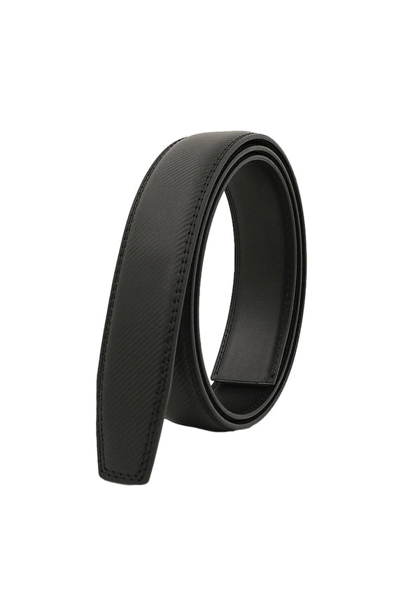 Belt Strap No Buckle Ratchet Belt Strap 120cm Waistband Automatic Belt Strap Waist Belt Clothing Accessories for Dating Jeans Black Bottom