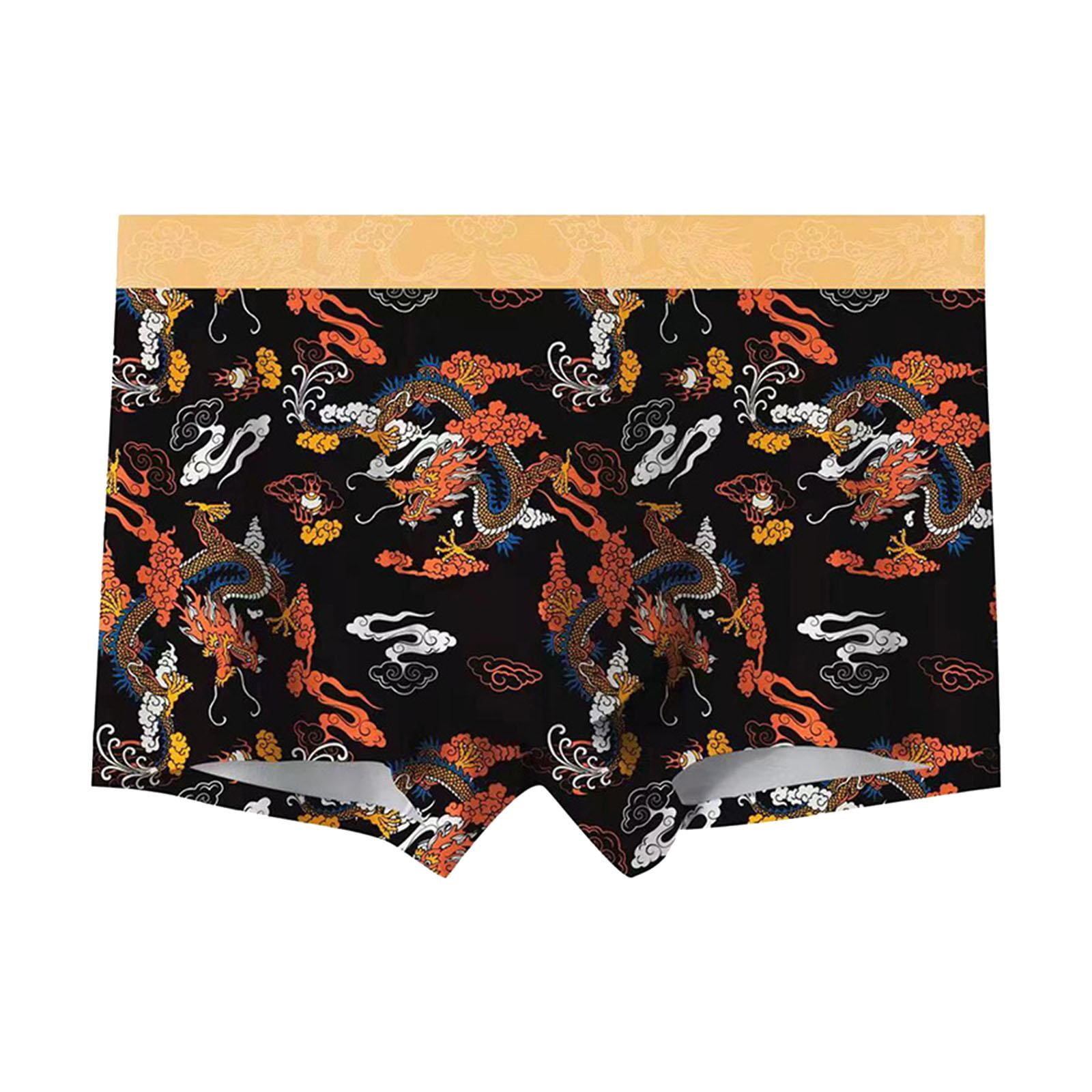 segolike Dragon Printed Trunks Briefs Mens Underwear Beachwear, Fashion ...