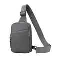 thumbnail image 1 of segolike Fashion Men Chest Bag Shoulder Chest Bag Backpack Travel Backpack Crossbody Bag Backpack Men's Hiking Bag for Running Walking Gray, 1 of 8