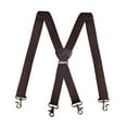 thumbnail image 1 of segolike Men Suspenders Elastic Wide Suspenders Simple with 4 Swivel Hook Clips Braces x Type for Cosplay Dance Costume Jeans Holidays Coffee, 1 of 8