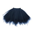 thumbnail image 1 of segolike Tulle Petticoat Women Tulle Tutu Skirt Layered Dress up Supplies Dress Costume for Stage Wedding Night Club Performance Beach Navy Blue, 1 of 8