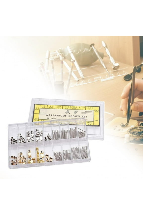 Watch Crown Spring Bar Set Watch Crown Sturdy Spare Parts Replacement for Watchmakers Wrist Watch Repair Tool Men Women Watch