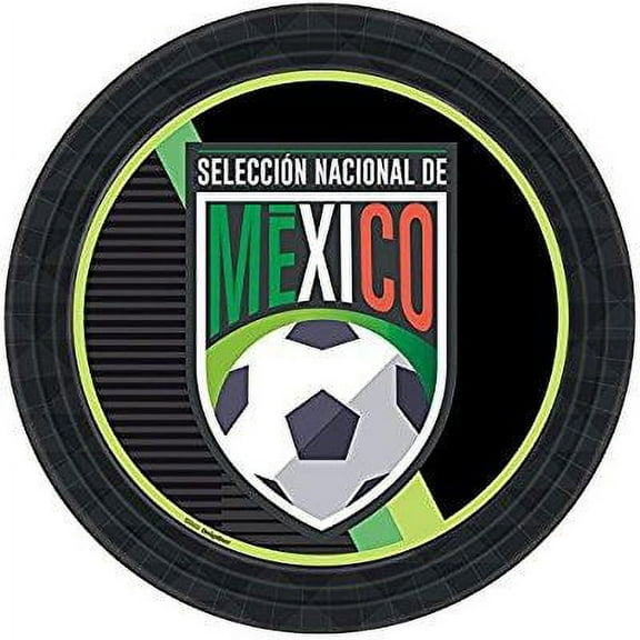 seleccion nacional de mexico soccer paper dessert plates (8 ct)