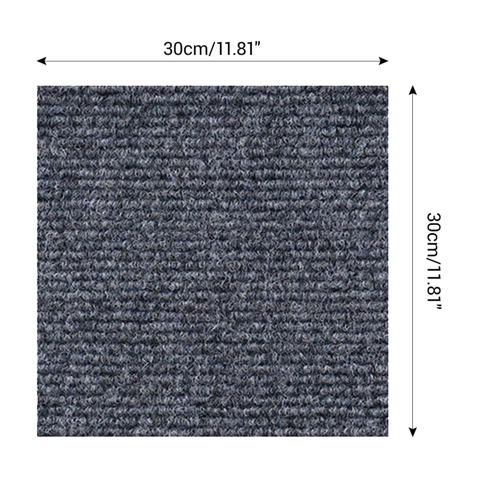 self Adhesive 12" Carpet Tiles Peel and Stick Floor Plank Mat Non-Slip