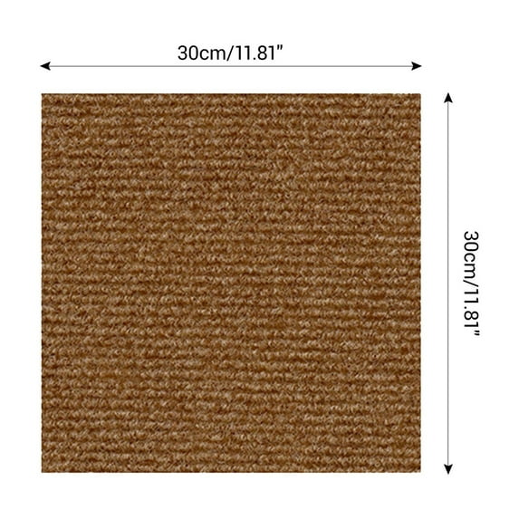 self Adhesive 12" Carpet Tiles Peel and Stick Floor Plank Mat Non-Slip