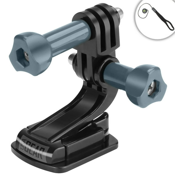 self adhesive sticky point-and-shoot compact camera mount w/ tripod adapter by usa gear - works with canon powershot , nikon , panasonic lumix & more