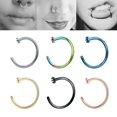 selling nose ring diamond nose clip open closed nose ring lip ring
