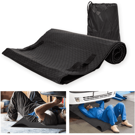 senlleo 60''x28'' Magic Car Creeper Rolling Mat with Storge Bag, Zero Ground Clearance Automatic Creeper Mat for Working on Uneven Surfaces