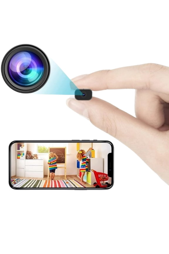 senri Wireless Camera Spy Hidden Cameras, Mini Nanny Cam Smart Home, Small Indoor Outdoor Camera with Remote View, Compatible with Android and iOS, Baby, Pet Monitor, Car Guard(Video Only)