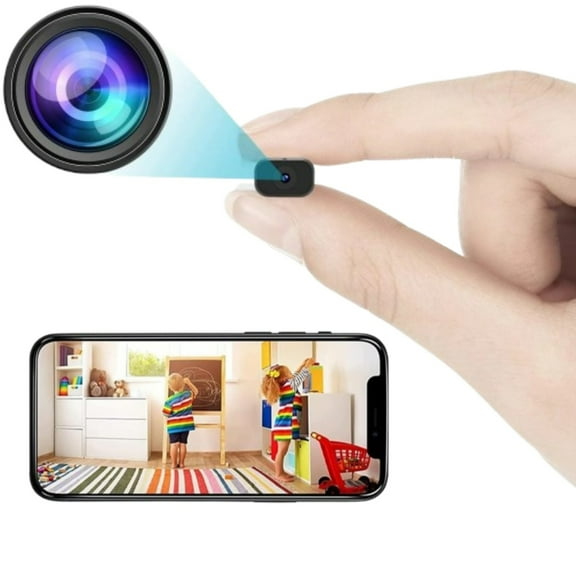senri Wireless Camera Spy Hidden Cameras, Mini Nanny Cam Smart Home, Small Indoor Outdoor Camera with Remote View, Compatible with Android and iOS, Baby, Pet Monitor, Car Guard(Video Only)