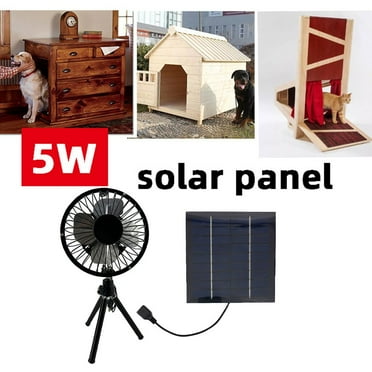 sentaili 5W Solar Panel With Usb Portable Camping Fan Solar Camping Fan Stay Outdoor Cool
