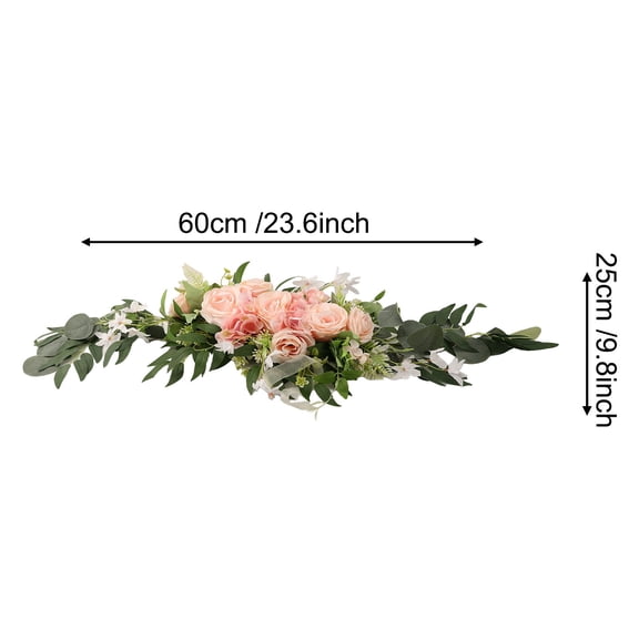 sentaili Artificial Flower Wedding Chair Back Flower Table Flower Strip Door Decoration