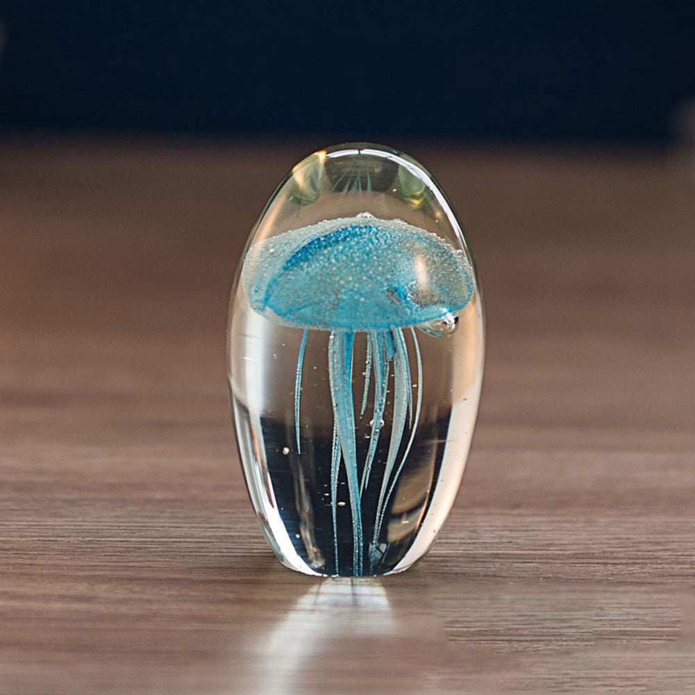 Glow Jellyfish Crystal Glass Decor main image 1