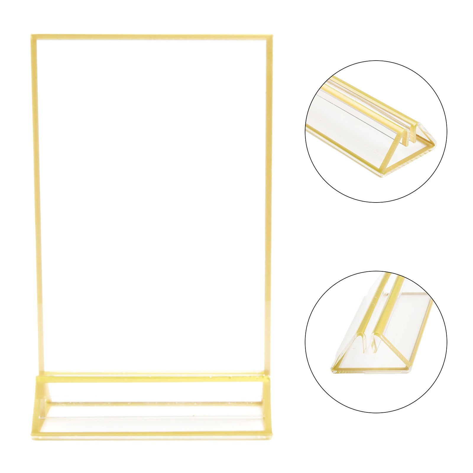 sentaili Sleek Acrylic Table Card Holder For Wedding Display Your Menu ...