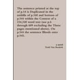 thumbnail image 1 of The sentence printed at the top of p.14 is Duplicated in the middle of p.168 and bottom of p.544 within the Context of a, (Paperback), 1 of 1