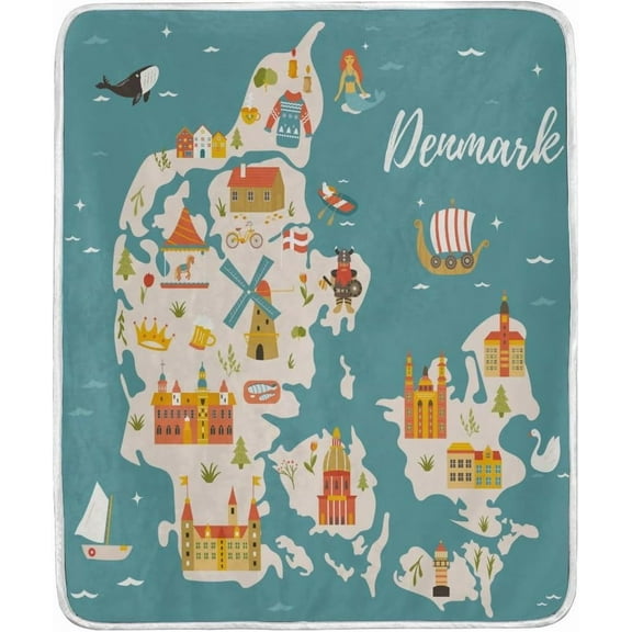 senya Soft Warm Throw Blankets Cute Woodland Animals Lightweight Velvet Short Plush Microfiber Blanket for Home Bed Couch Chair Sofa Travelling Camping Office