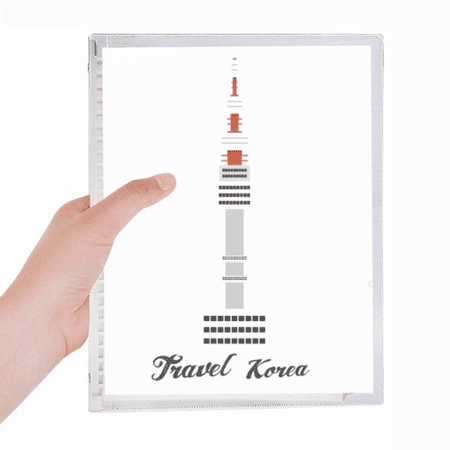 seoul tower in korea notebook loose diary refillable journal statiry