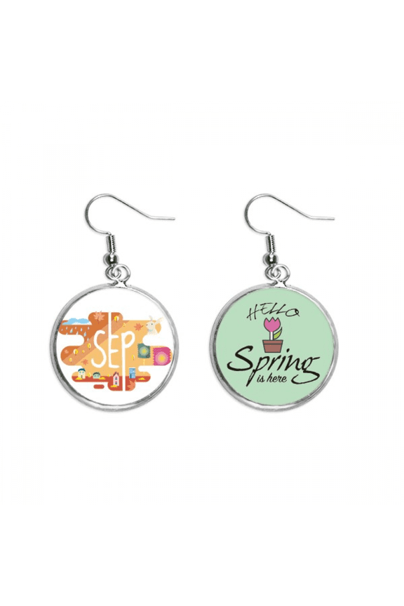 september month season illustration decoration dangle season sp earring jewelry