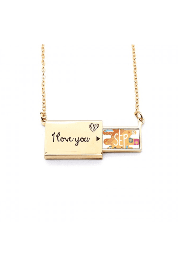september month season illustration letter envelope necklace pendant jewelry