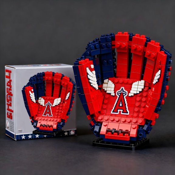 A series of baseball-themed building block sets, including baseball glove blocks, are perfect as decorations for the home and office—ideal gifts for birthdays, holidays, and baseball enthusiasts.