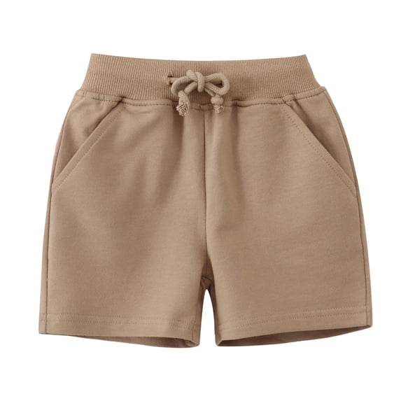 sertiohcv Baby Boys Shorts Cotton Shorts For Toddlers Summer Shorts For Children Solid Color Casual Pants For Boys Shorts For Girls Children Clothing For Children Shorts Khaki Size for 1-2 Years