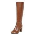 thumbnail image 1 of sertiohcv Knee High Boot Womens Shoes Women's Knee High Boots Square Toe Chunky Block Heel Long Boots for Women Comfortable Slip on Low Heel Womens Riding Boot Brown,Size US 6, 1 of 8