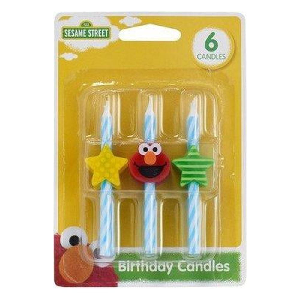 sesame street elmo icon birthday cake candles - 6 pc - Walmart.com, image size:1000x1000
