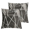 thumbnail image 1 of set of 2 decorative pillowcases with woven texture, Chenille comfortable, modern, simple, soft, light brown square cushions, suitable for bedroom sofas and cars, 1 of 7