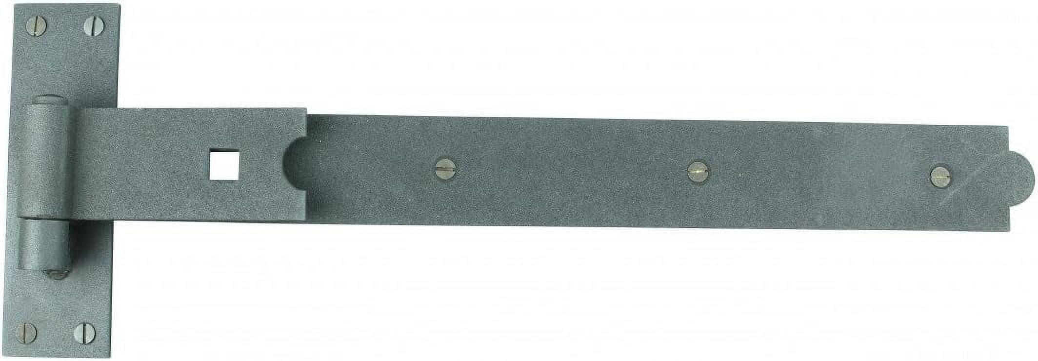 set Lift Pintle Strap Hinge 19 In. Black Wrought Iron Pintle Strap Gate