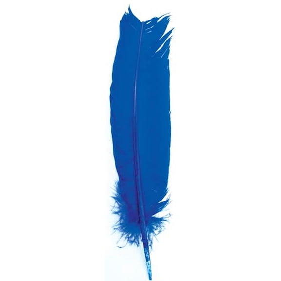 (set of 10) Blue feather 12"
