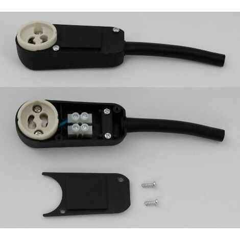 set of 10 connection boxes, GU10 socket for recessed LED and halogen ...