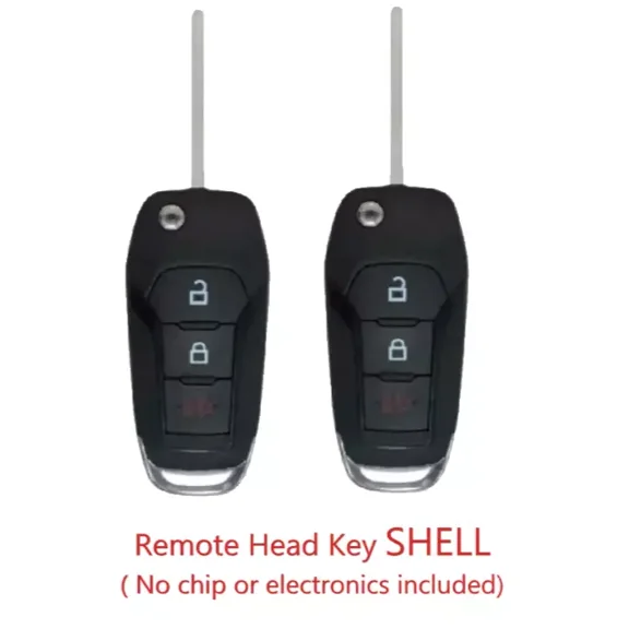 set of 2 3B Remote Flip Key Shell For Ford 2015- 2024 N5F-A08TAA PN: 164-R8130