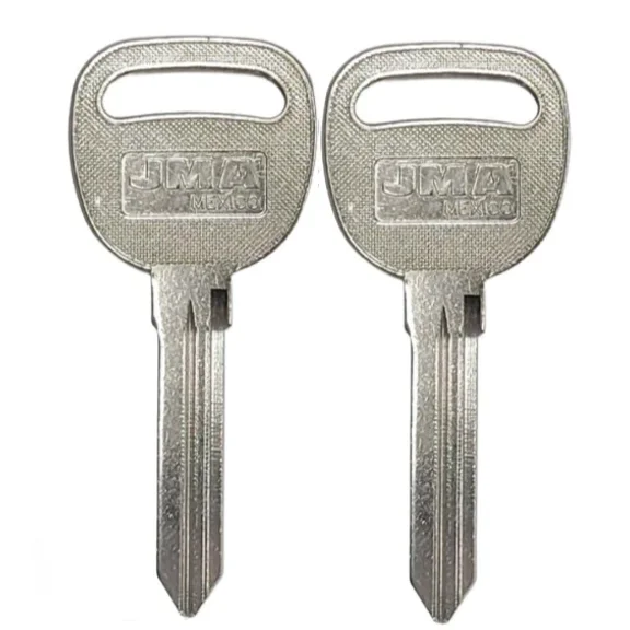 set of 2 B96 P1110 Uncut Key Blank for GM Chevrolet Saturn Ignition/Door