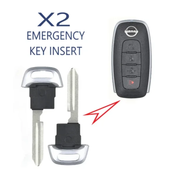set of 2 Emergency Insert Key Blade for Nissan 2022 - 2026 H0564-5MP0A