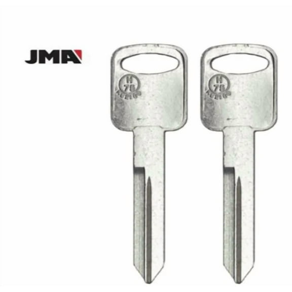 set of 2 H75 - 1196FD Metal Key Blank For Ford / Lincoln / Mercury