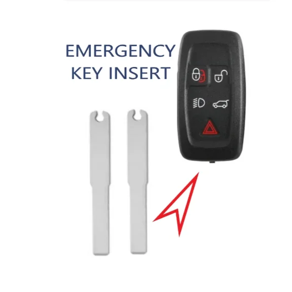 set of 2 Land/Range Rover Jaguar Smart Key Emergency Blade for K0BJTF10A