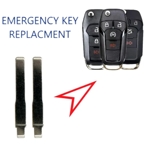 set of 2 Remote Flip Key Blade For Ford 2013-2026 HU101 PN: 164-R7986