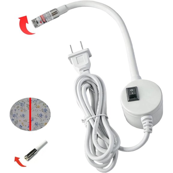 sewing machine laser guide，Magnetic Positioning Quilting Light, adjustable magnetic attachment for sewing machines, with flexible arm, hands-free